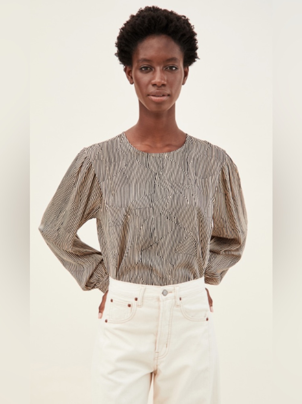 ANINE BING WILLA SILK BLOUSE
